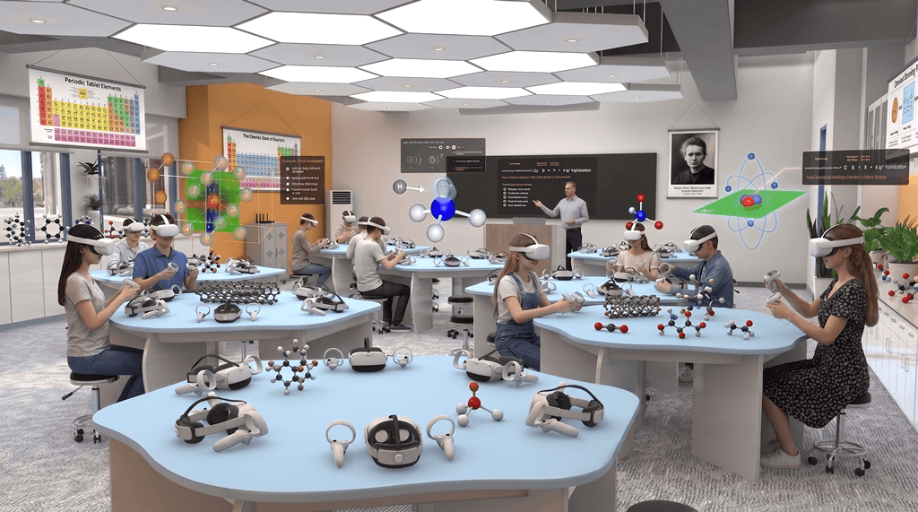 STEM Synergy: Integrating Micro-Science, VR Tech, Molecular Engineering, and Crystal Math