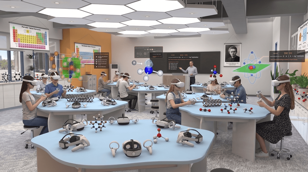 STEM Synergy: Integrating Micro-Science, VR Tech, Molecular Engineering, and Crystal Math