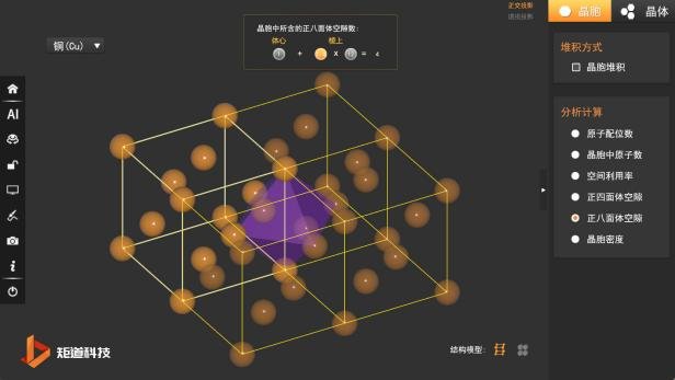 Unit cell coordination number annotation